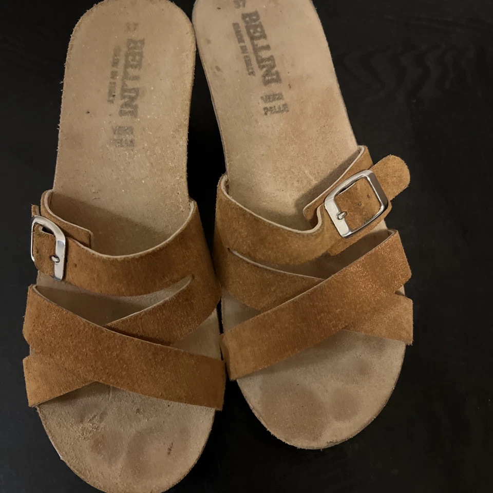 Cuñas Bellini Hechas en Italia Marrón Talla 37/US 7 Foto 3 de 4