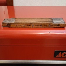 Durall Golden Rule Vintage Original Folding Wooden Ruler Made in USA