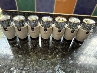7 x Genuine Drayton Thermostatic Radiator Valve (TRV) Heads