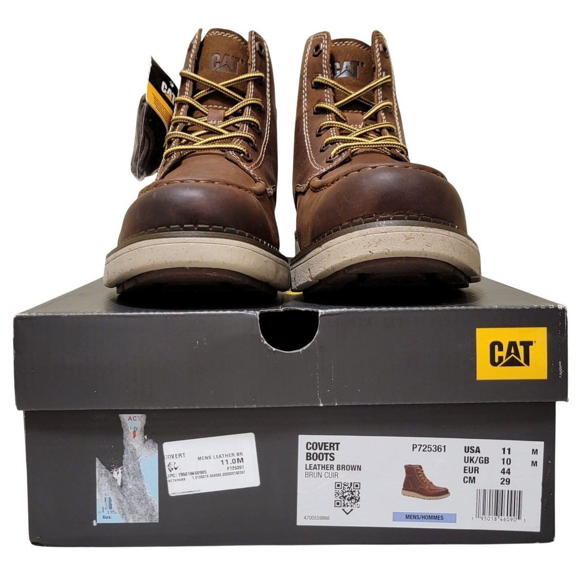 CAT Men Covert Boot Combat Ankle Work Boots Size US 11M Brown Leather Amazon.com | CAT Men main image 4