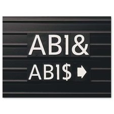 Quartet M1 Letter Board Characters, 1 In, Pk128