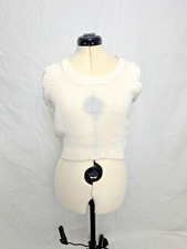 Vintage 1970s Crop Top Pullover Sweater Vest