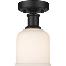 Z-Lite 733F1-MB Bryant 1 Light 5.5 inch Matte Black Flush Mount Ceiling Light