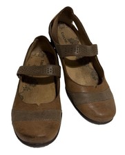Taos Serenade Mary Jane Brown Leather Shoes Women's Size 8
