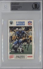 BAS 1989 Oscar Mayer Detroit Lions Police Eddie Murray #5 BGS Authentic Auto 3c7