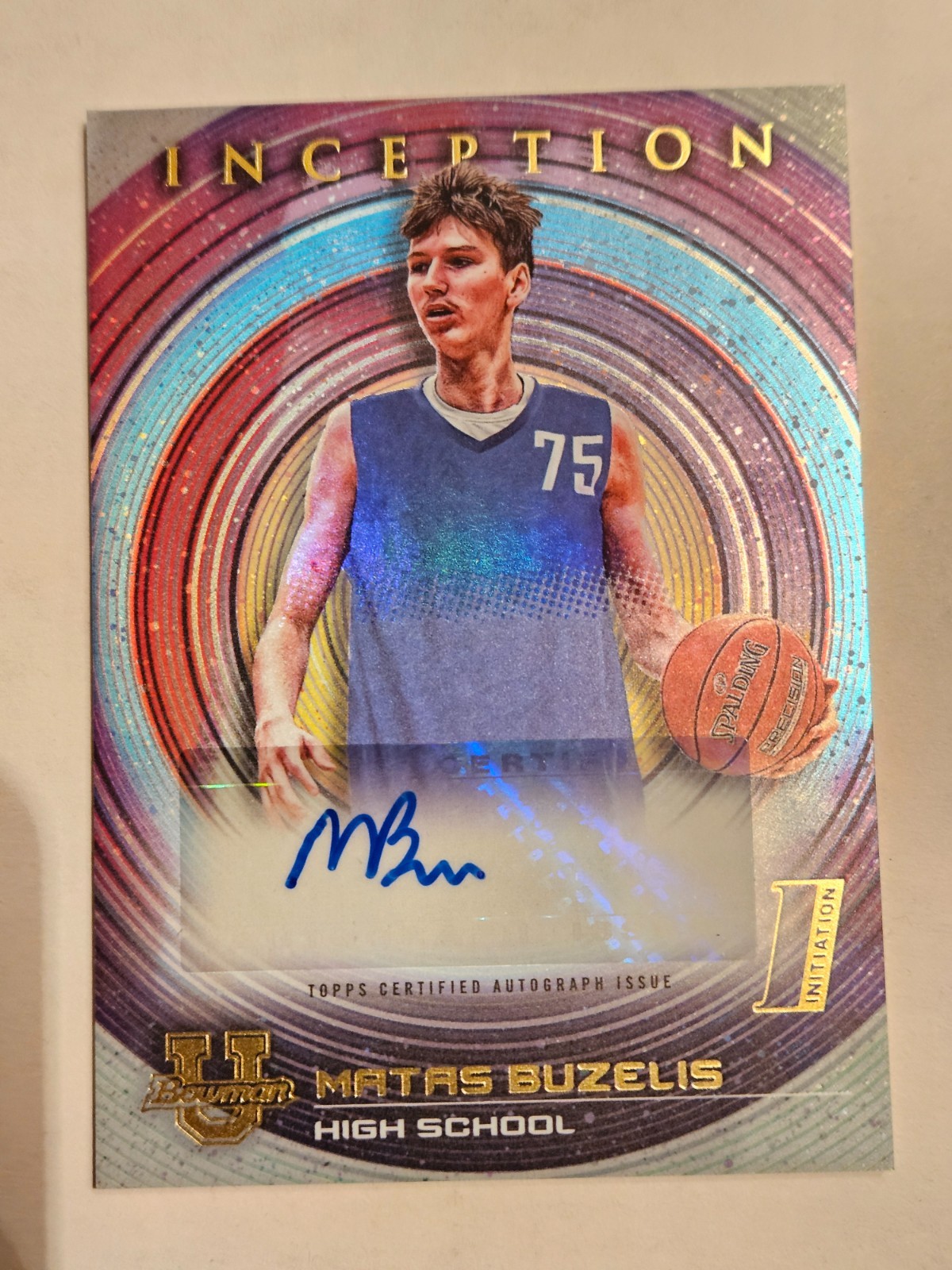 Matas Buzelis - 2022-23 Bowman Inception University Autographs Card
