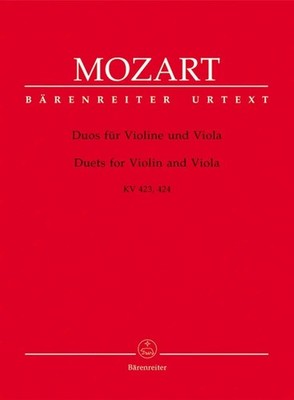 Mozart - Duette für Violine und Viola KV423 KV424