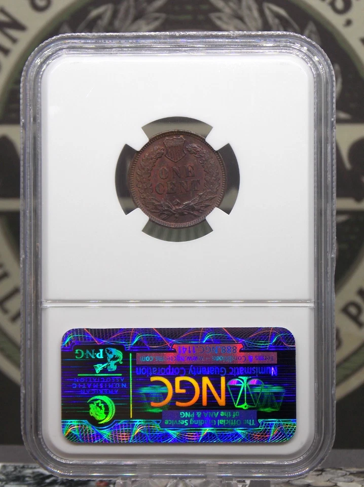 1899 Indian Head Cent Penny 1c PCGS MS64 BN #023 Uncirculated BU Unc ECC&C, Inc. - Image 4 of 4