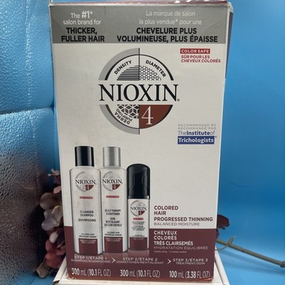 NIOXIN System 4 Starter Kit Shampoo, Conditioner, Treatment Colored Hair PTR 25