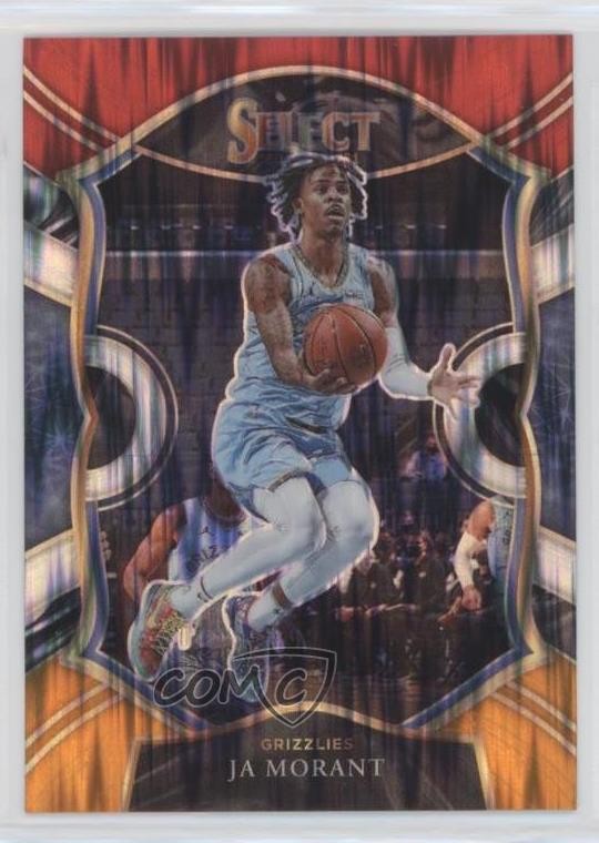 2020-21 Panini Select Concourse Red White Orange Flash Prizm Ja Morant #60
