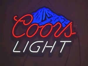 Video Coors Light Beer Rockies Motion Changing Color Logo Electric 29x21 Sign NR