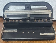 Vintage Mutual 250 Heavy Duty Adjustable 3 Hole Paper Punch Desktop