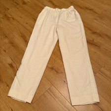 VTG Pendleton Wool Trousers Cream Pleat Lined Pockets Winter Classic Womens 12