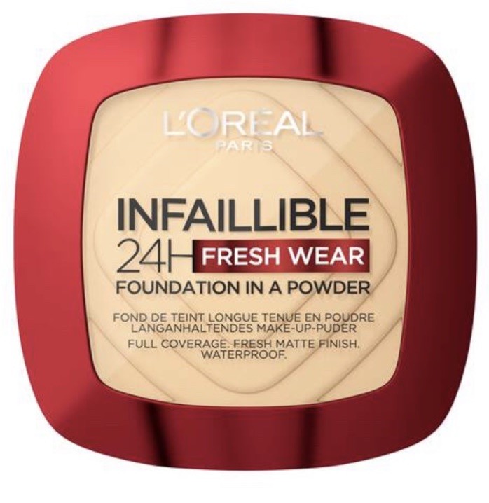 Fond de teint poudre L'Oréal Infaillible 120 Vanille anti-brillance 24h