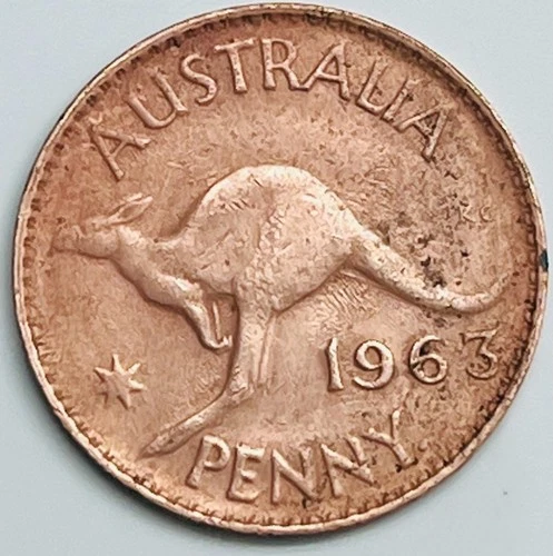 1963 Australia Penny — photo from the most recent tracked eBay sale