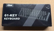 ROYAL KLUDGE RK61 Wireless Mechanical Keyboard 2.4Ghz/BT5.0/USB-C Black-Red RGB