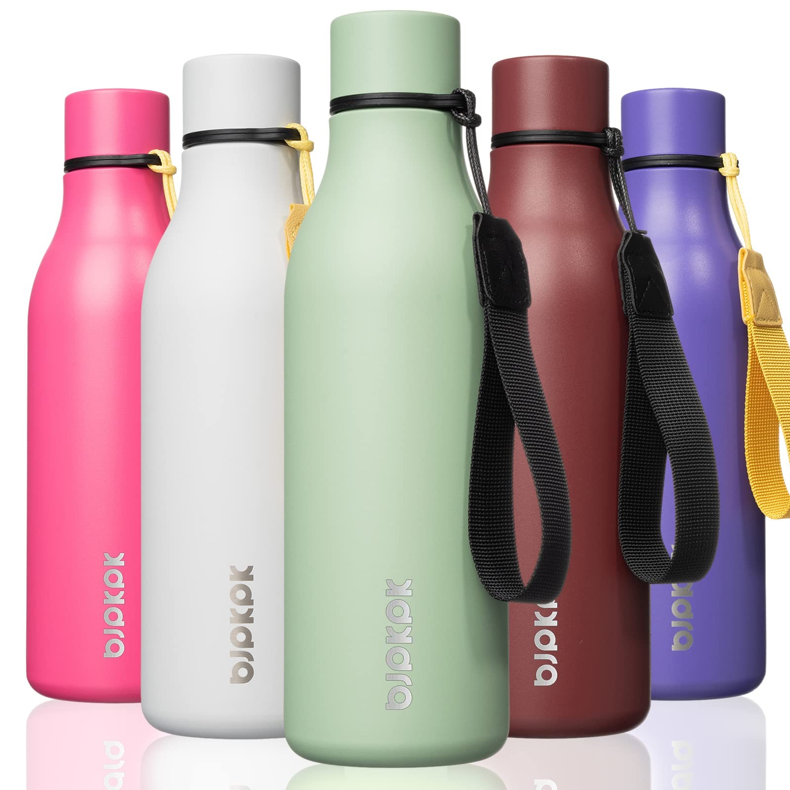 BJPKPK Insulated Water Bottles, 18 oz Stainless 18 Ounces, M