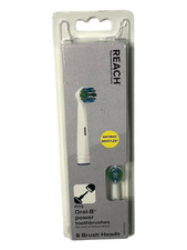 8 Pack Universal Replacement Toothbrush Heads by Reach - Fits Oral-B Power Brush
