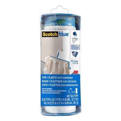 Scotch Blue  Abdeckfolie mit Abroller transparent 270,0 cm x 17,0 m 1 Rolle