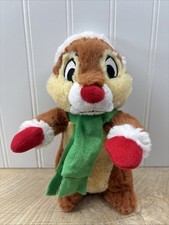 Disney Dale Chipmunk Holiday Christmas Plush 7  Stuffed Animal Chip  Dale Soft
