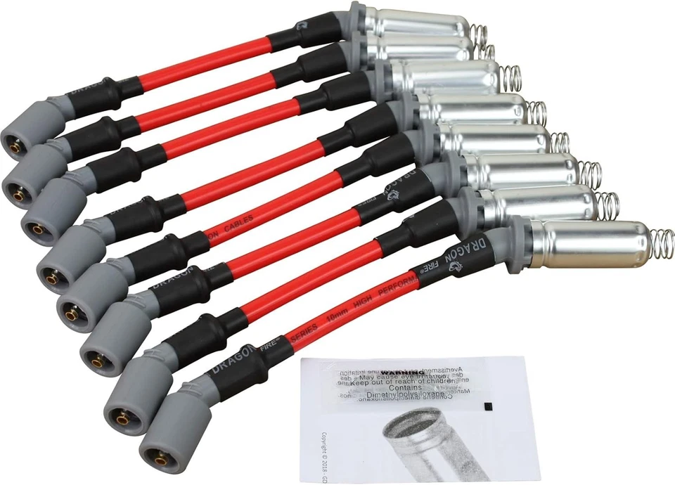 Cables de bujía 10mm alto rendimiento compatible con GM Chevy GMC LS1-LS7 Foto 2 de 4