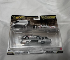 Hot Wheels Team Transport Mercedes-Benz 300 SLR & Renntransporter 1/64 Unopened