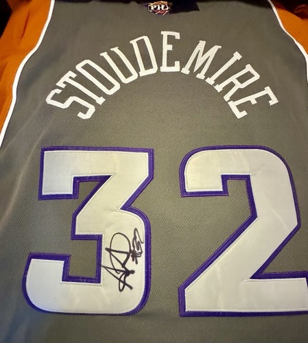 Amare Stoudemire Signed Autograph Authentic NBA Phoenix Suns Swingman Jersey NY
