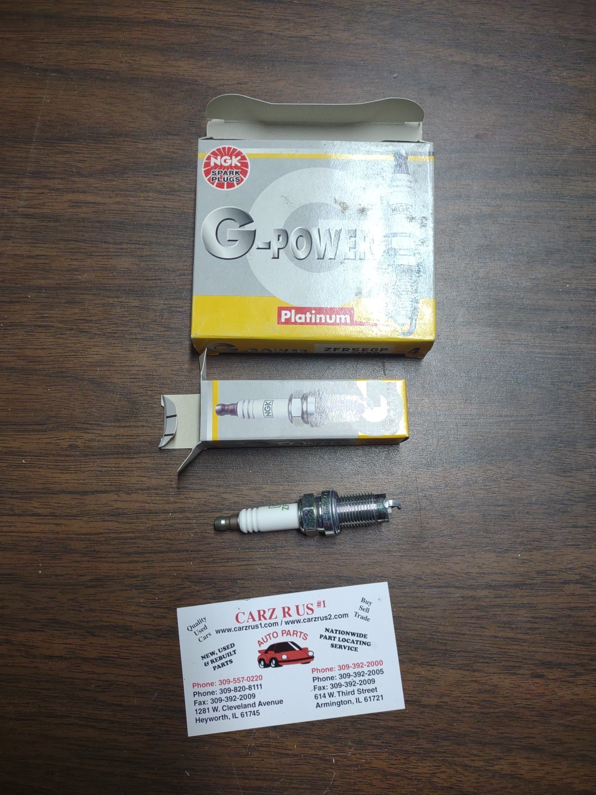 NGK G-POWER Platinum Spark Plugs ZFR5EGP 7096 Set of 4