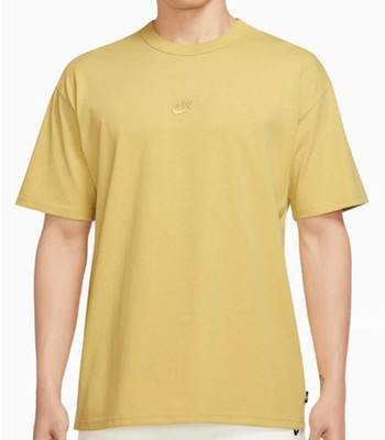 Nike Sportswear Premium Essentials Herren T Shirt Gelb Gr XL
