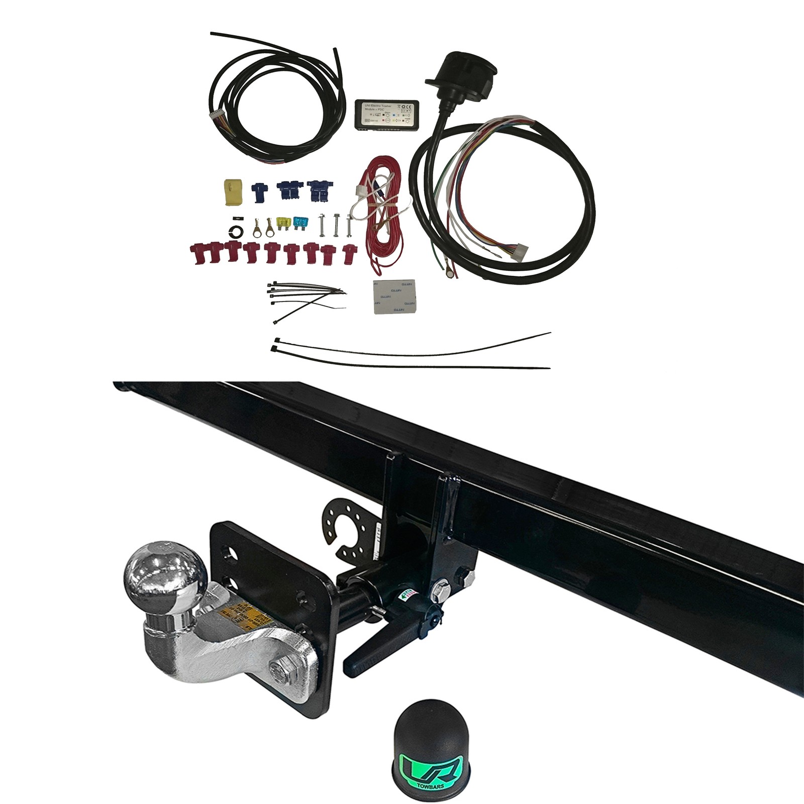 Detachable Flange Towbar+ 7Pin Universal Wiring For Mahindra GOA 6 - 07/18