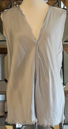 Jaga DTLA Rayon Sleeveless Blouse Top Light Blue SZ 0, US 4