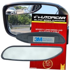 Long Blind Spot Car Mirror Aesthetic Convex Mirrors - Side Mirror Black