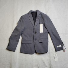 Calvin Klein Women Suit Separate Blazer Oxford Grey Slim Fit K8J0045 Size 8
