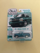 Auto World 2005 Chevy Silverado SS Custom Metallic Teal 1/64