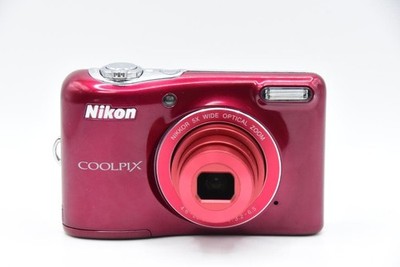 Nikon COOLPIX L30 Red Compact Digital Camera with Original Box