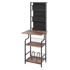 FANNYE Record Player Stand 6 Tier Record Player Table Vinyl Record Storage with