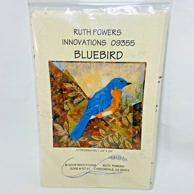 Ruth Powers Quilt Pattern Innovations Bluebird #09355 Uncut 2009 24''x24'' Bird