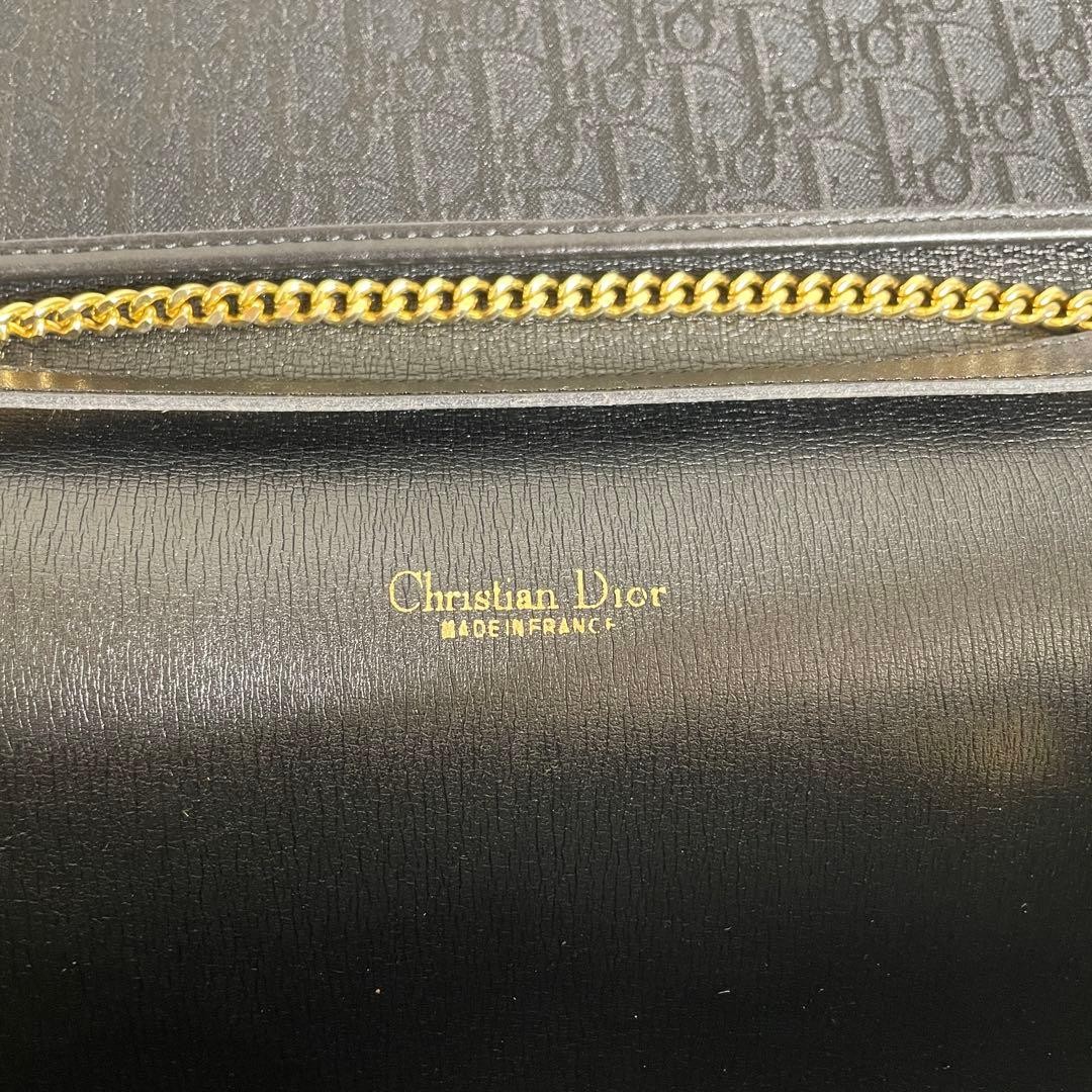 Christian Dior Shoulder Bag Canvas Genuine Leather Black Trotter Authentic thumbnail 18