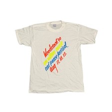 Vintage 1990 Woodstock Music Festival T-Shirt XL White Single Stitch USA Made