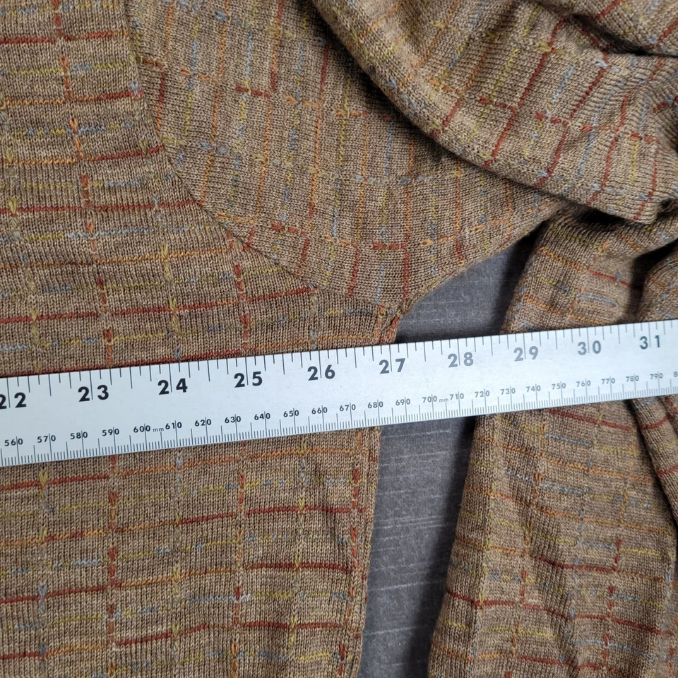 Suéter Tricots St Raphael XXL Para Hombres De Colección Marrón Lana Merino Cuello en V Abuelo Papá Foto 4 de 4