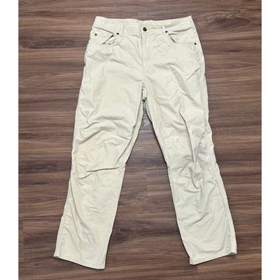 Orvis Trout Bum Khaki Fishing Outdoor Pants Nylon/Cotton Blend Men Sz 34x31