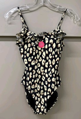 ACCESSORIZE Animal Print Rüschen Badeanzug - UK 6 / EU 34 / US 2 - 39£