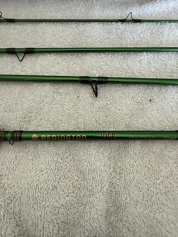 Redington Vice 990-4 Fly Rod 9ft 9wt 4pc Green Cork Grip Tube