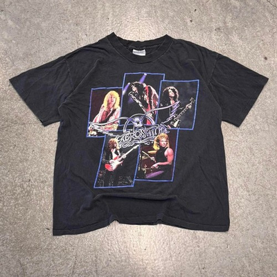 #ad #ad Vintage Aerosmith 1990 North American Pump Tour Band Tshirt Medium Black Rock $59.99