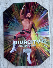 AUSTIN GUNN VIVACITY Skybox #7 AEW Metal Universe 2025 BANG BANG GANG Card