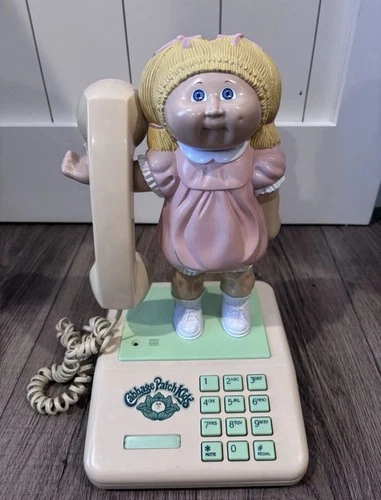 vintage 1984 Coleco Cabbage Patch Kids novelty landline telephone (untested)