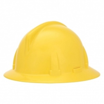 MSA SAFETY 454712 Full Brim Hard Hat  Polycarbonate  ANSI Z89.1 Certified