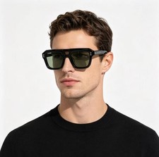 Luxury Fashion Square Sunglasses - Big Frame Shades - Vintage Hip Hop Style
