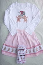 Gymboree 3 piece outfit, size 10/12, multi-color, cotton