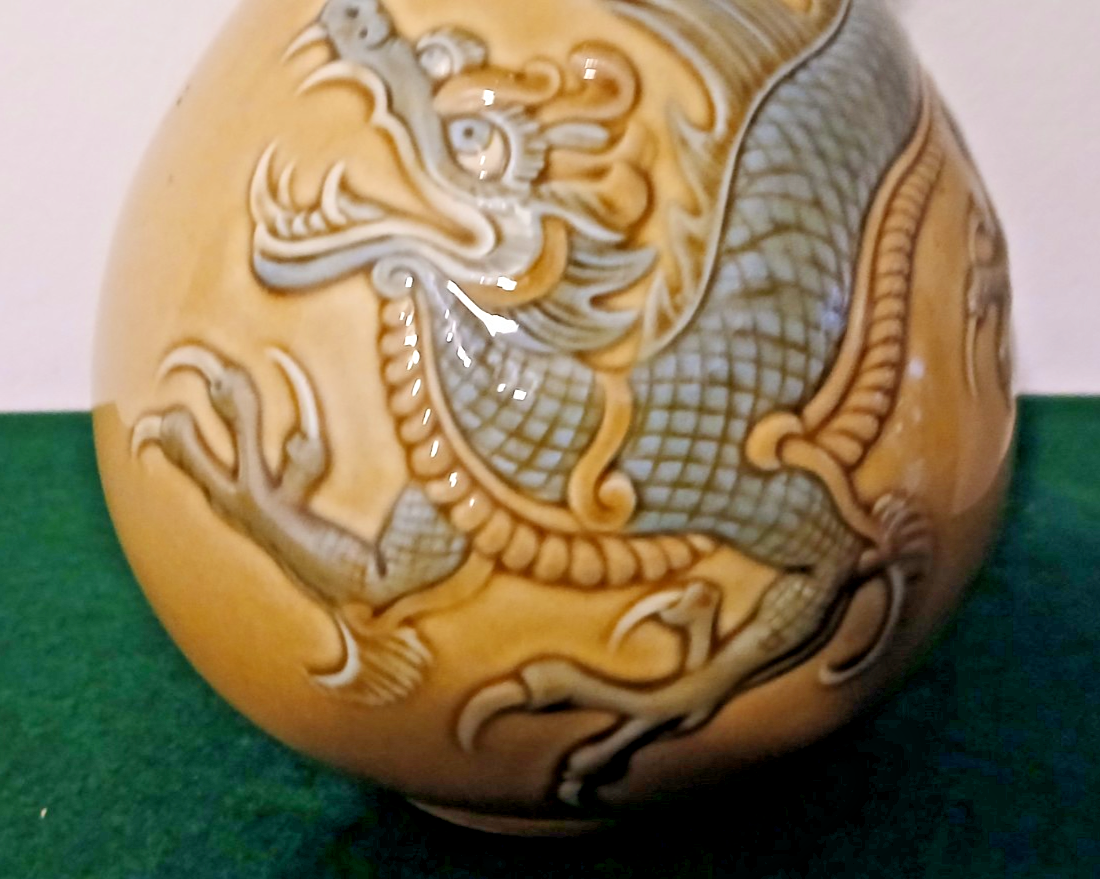 Vintage LLADRO Dragon Vase - Yellow #4690 -RETIRED | eBay